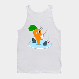 Carrot Fisher Shark fin Fishing Tank Top